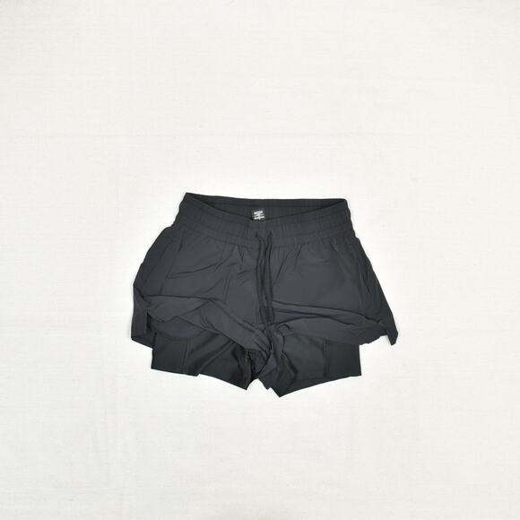 Spyder Women's Sweat Shorts Lined Drawstring Polyester Black Size S Active - Picture 2 of 8